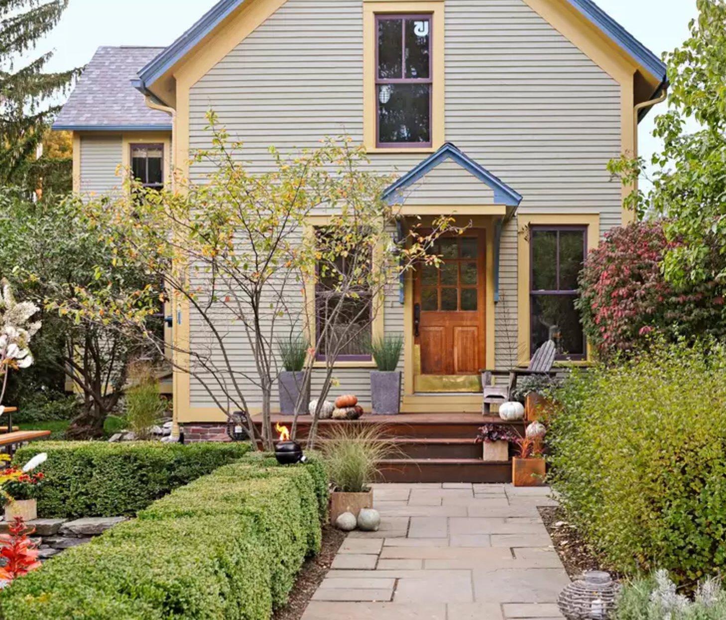 Taupe house exterior