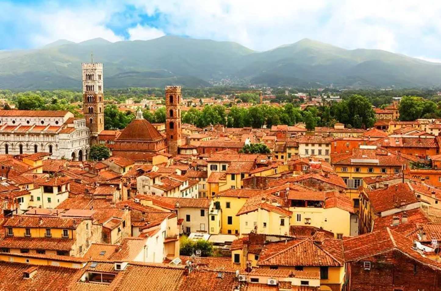 Terracotta roofs in Italy