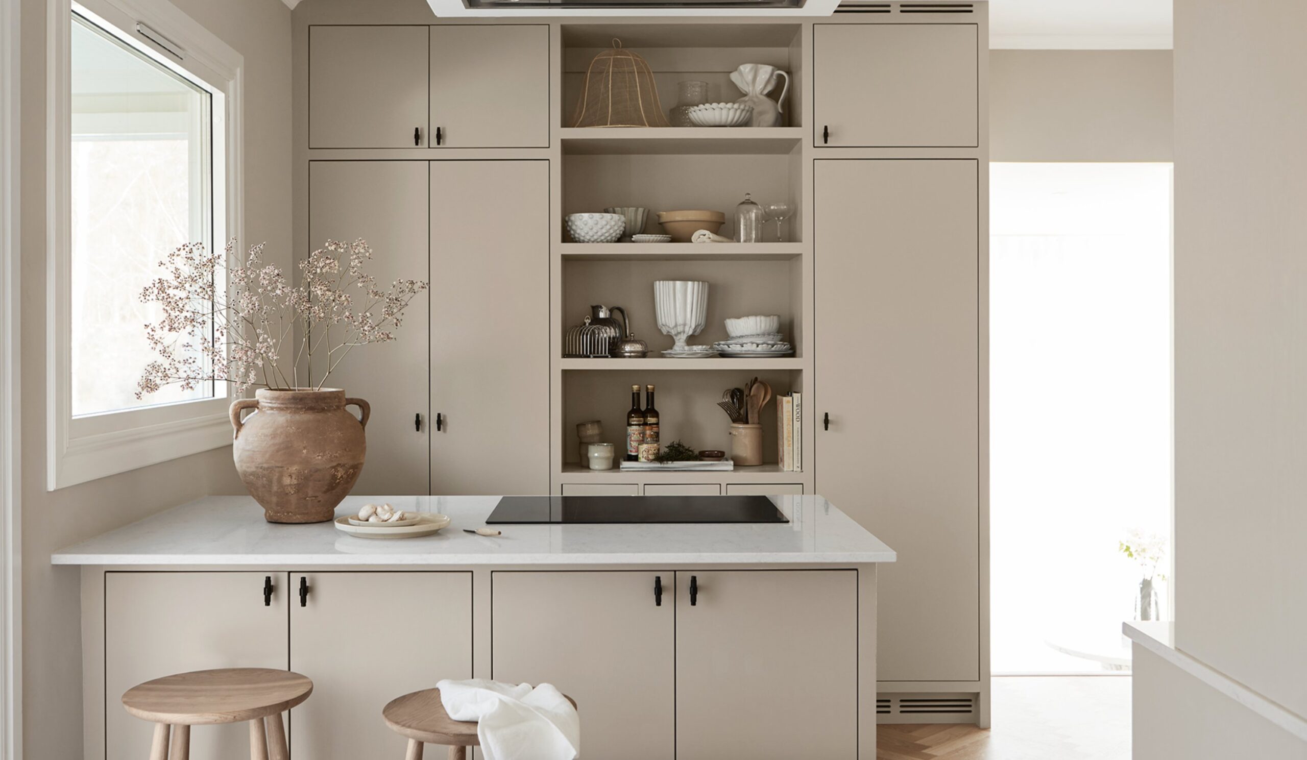 Warm Beige Kitchen Cabinets 2 scaled