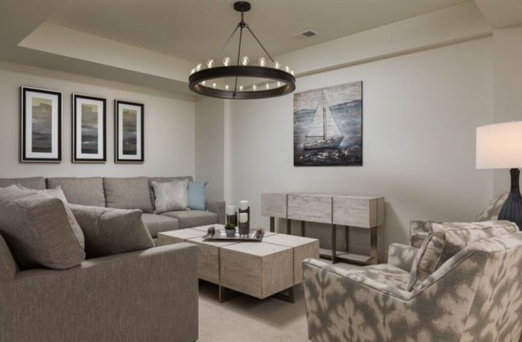 White Dove by Benjamin Moore basement