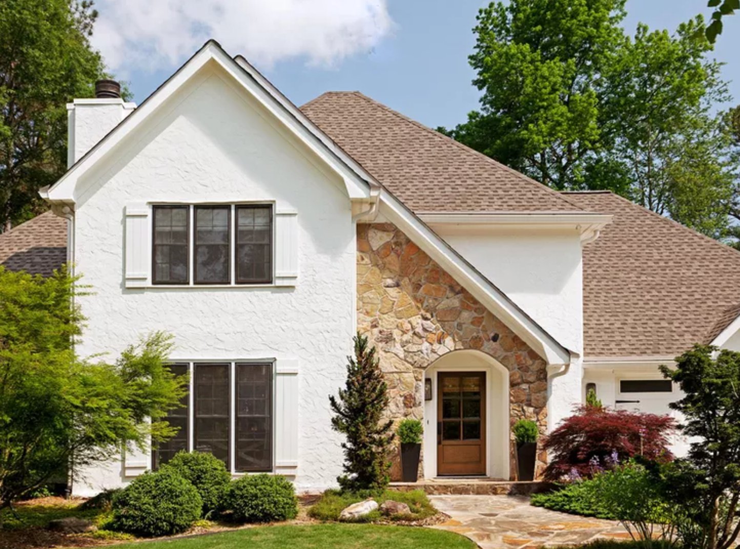 White Stucco house exterior
