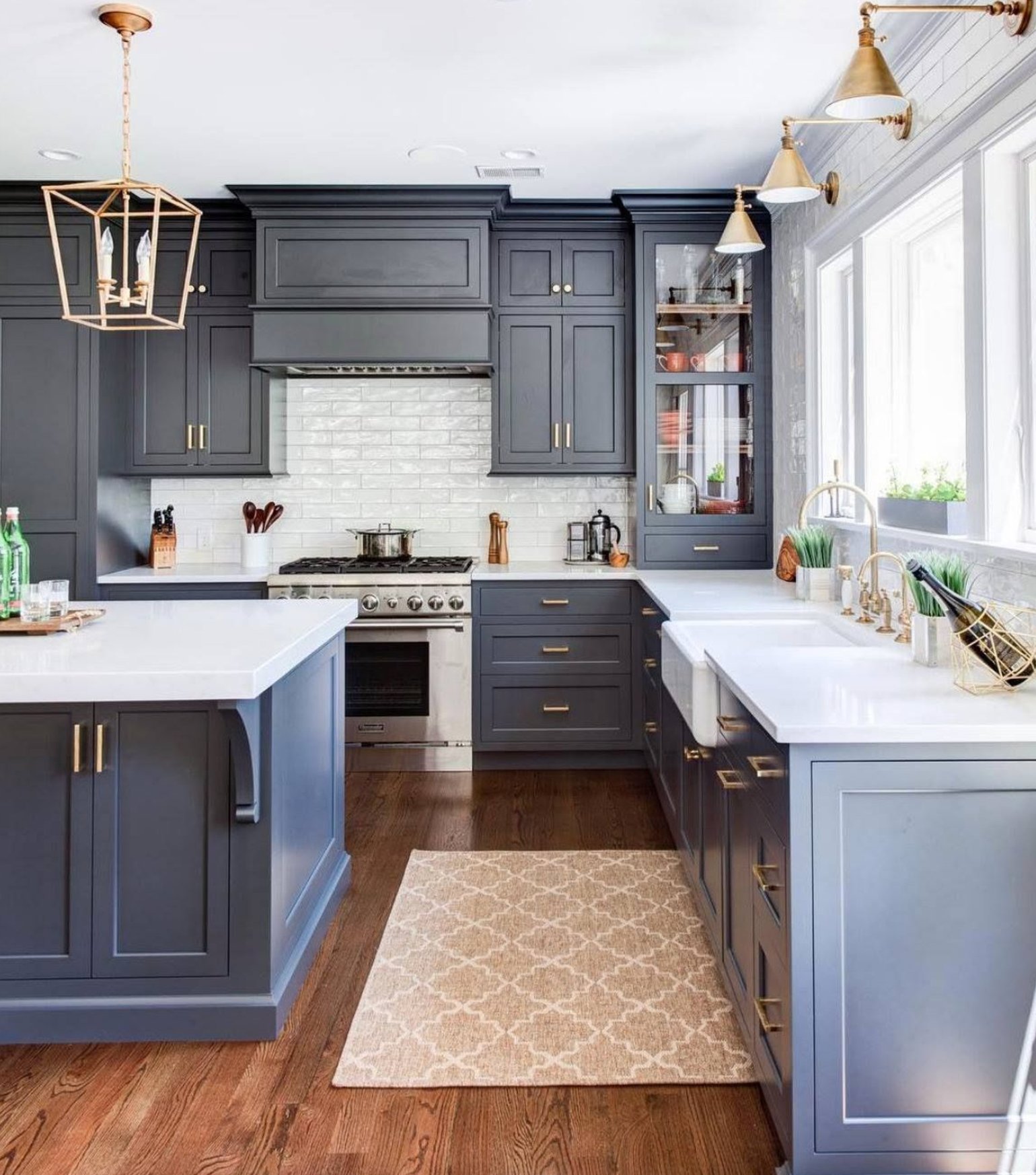 Wrought Iron by Benjamin Moore kitchen cabinets