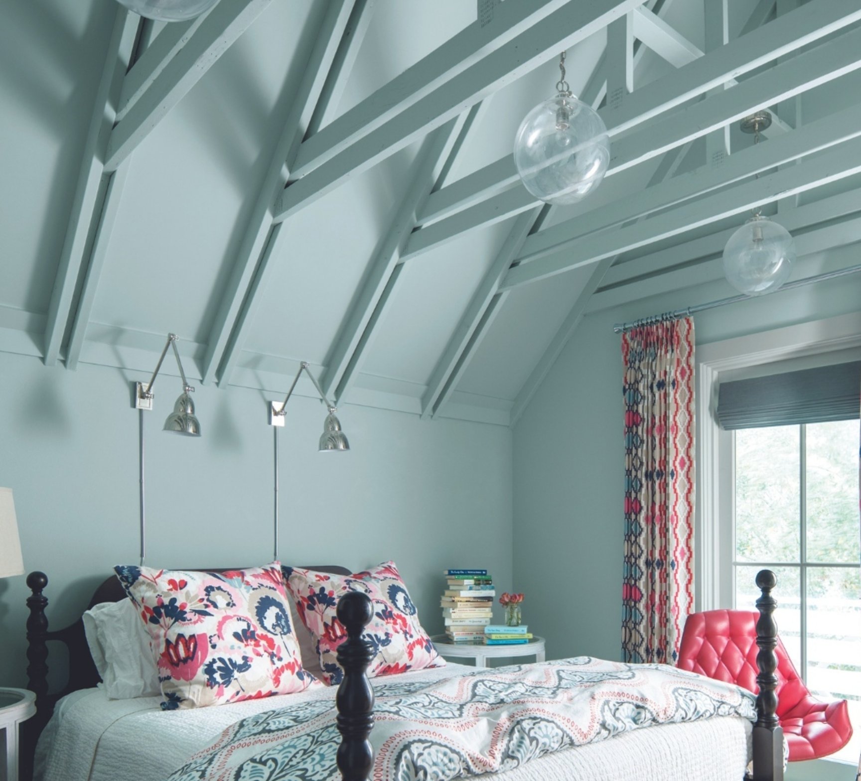 Yarmouth Blue by Benjamin Moore ceiling