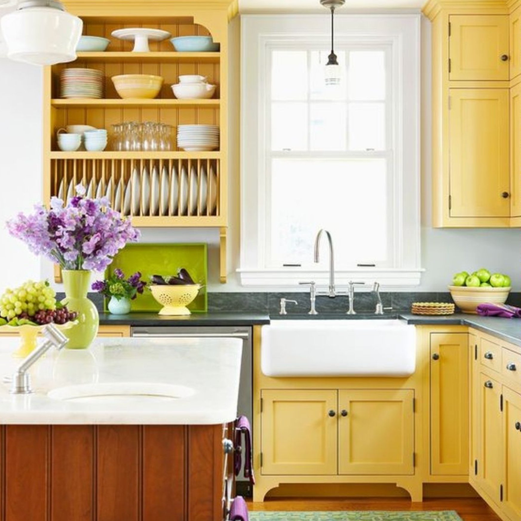 Yellow Kitchen Cabinets 3