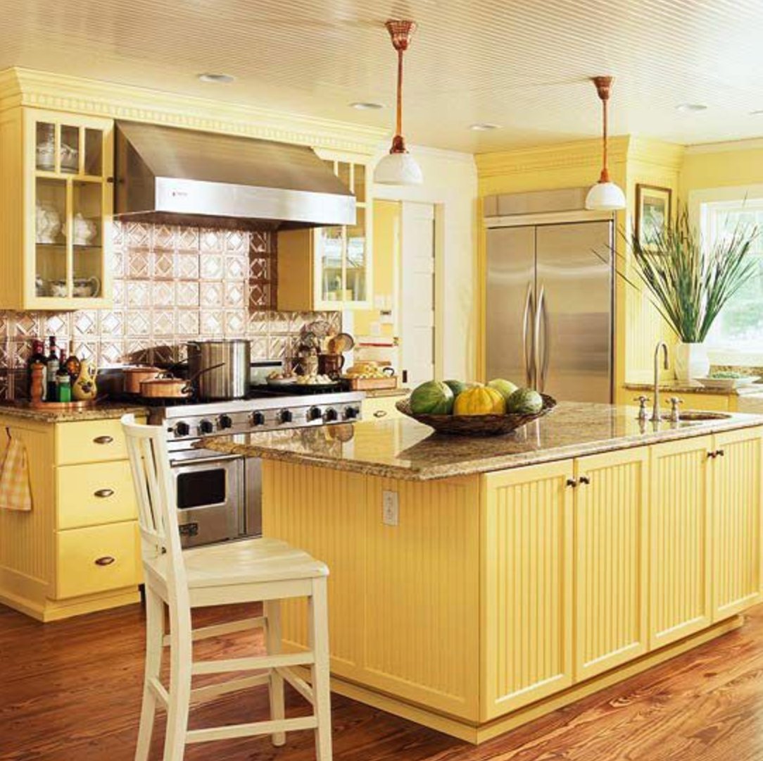 Yellow Kitchen Cabinets