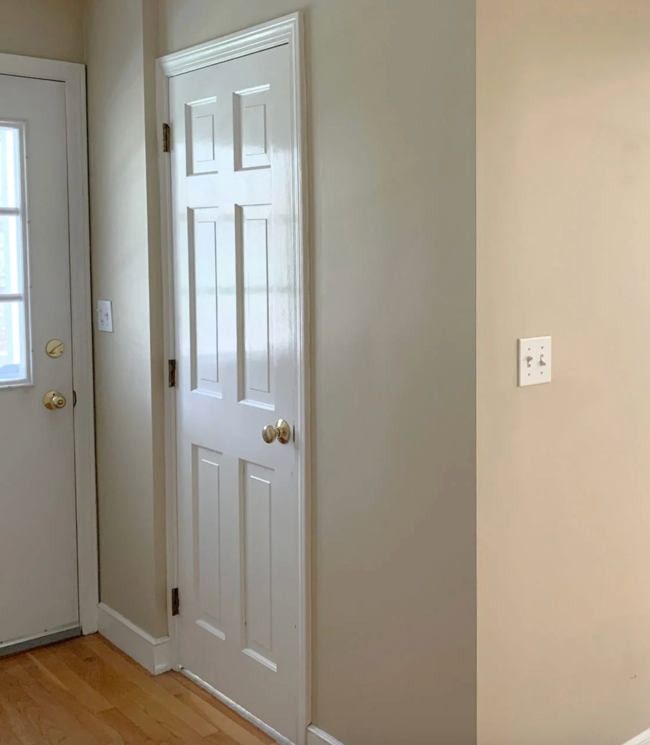 Door with a high gloss finish