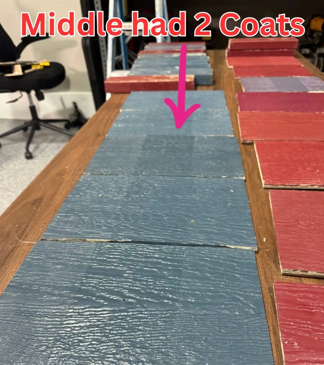One vs two coats comparison